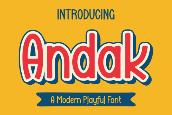 Andak: The Bold Display Font for Confident Designs