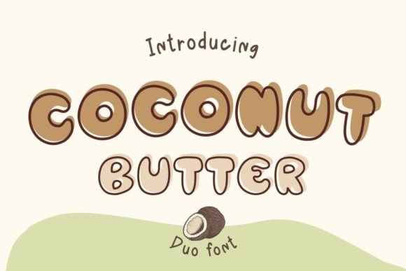 Coconut Butter: A Bold Hand-Drawn Font for Creative Projects