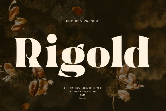 Discovering Rigold: The Elegant Sans-Serif Font for Modern Design