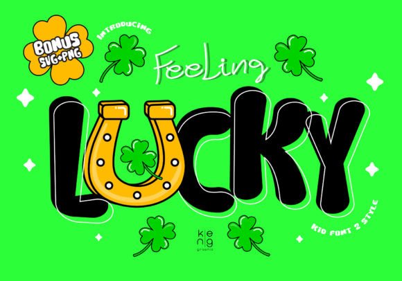 Felling Lucky: A Bold Display Font for Creative Projects