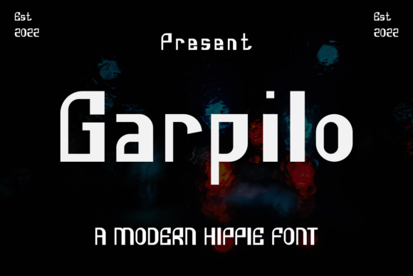 Garpilo: A Modern Hippie Display Typeface for Versatile Branding