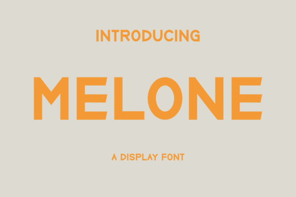 Melone: The Bold, Authentic Font for Modern Branding