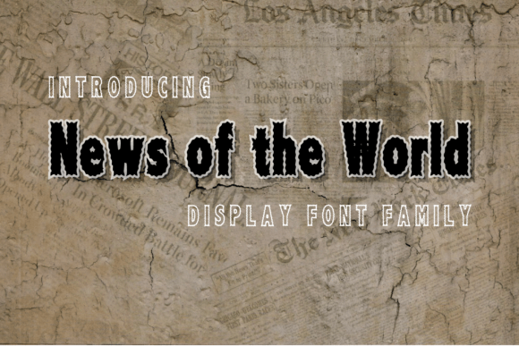 News of the World: A Vintage Display Font for Bold Visual Statements