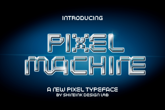 Pixel Machine: A Retro Display Font for Modern Branding