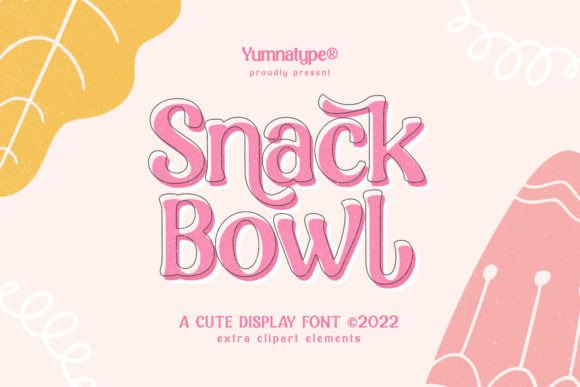Snack Bowl: A Playful Display Font for Bold Visual Identity